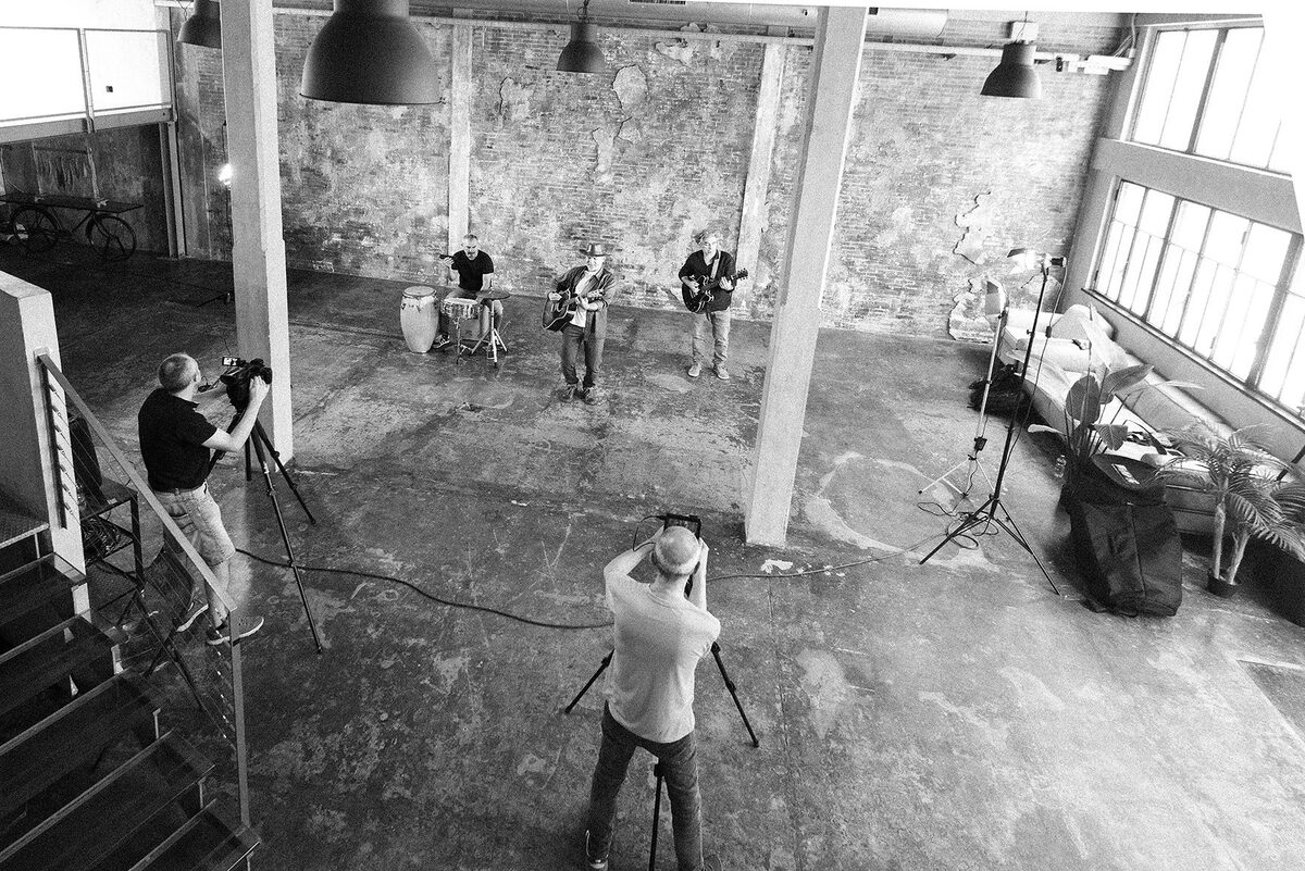On set — music video session